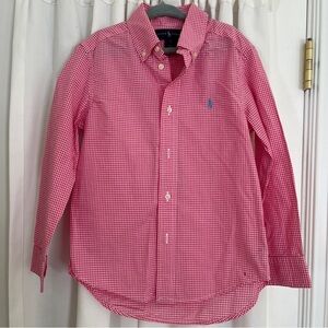 polo ralph lauren boys button up long sleeve plaid top